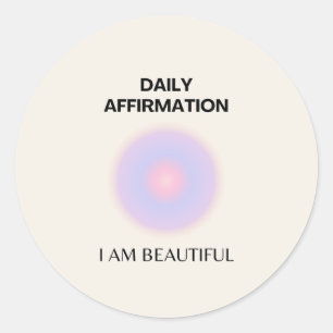 Sticker Rond Manifestation quotidienne d'affiliation