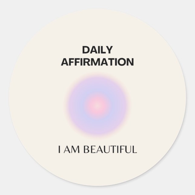 Sticker Rond Manifestation quotidienne d'affiliation (Devant)