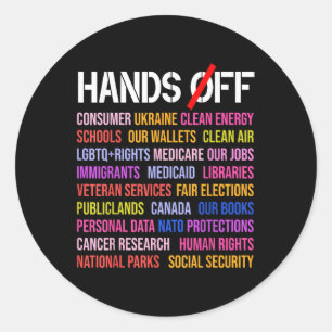 Sticker Rond Manifestation samedi 5 avril Hommes Femmes 9