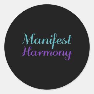 Sticker Rond Manifeste Harmonie Purple Suicide Prévention