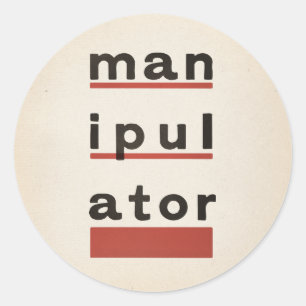 Sticker Rond manipulATOR