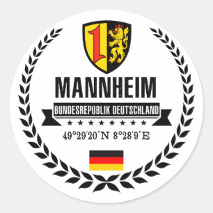 Sticker Rond Mannheim