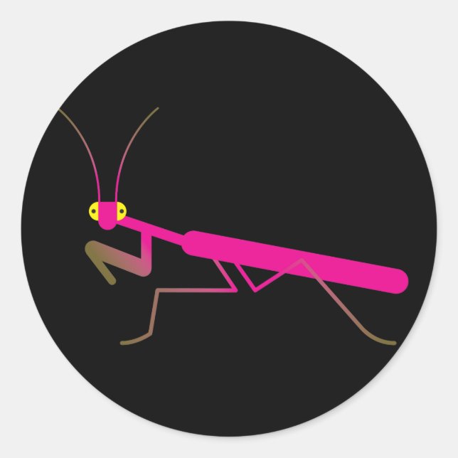 Sticker Rond Mante priante (Devant)