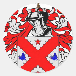 Sticker Rond Manteau d'Anderson des bras (écossais)