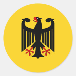 Sticker Rond Manteau d'armes allemand