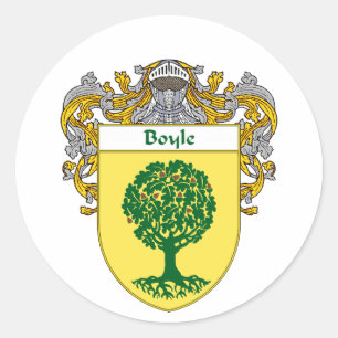 Sticker Rond Manteau de Boyle des bras (enveloppés)