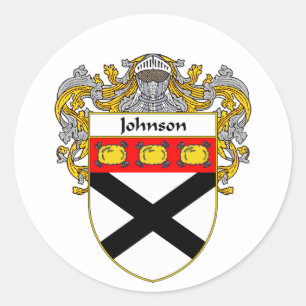 Sticker Rond Manteau de Johnson des bras (enveloppés)