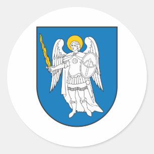 Sticker Rond Manteau de Kiev des bras