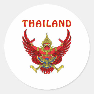 Sticker Rond Manteau de la Thaïlande des bras