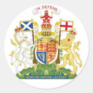 Sticker Rond Manteau de l'Ecosse d'autocollant de bras