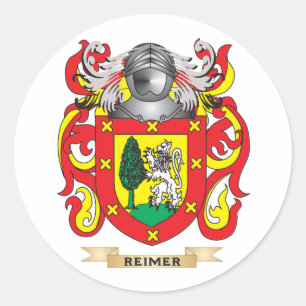Sticker Rond Manteau de Reimer des bras (crête de famille)