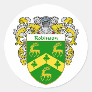 Sticker Rond Manteau de Robinson des bras (enveloppés)