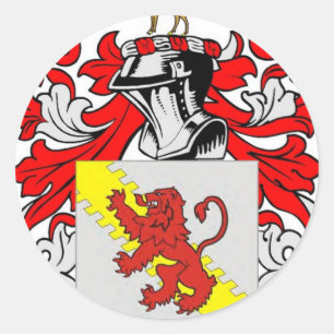 Sticker Rond Manteau de Stewart des bras (anglais)