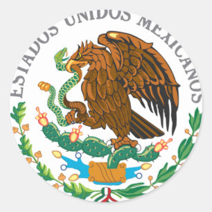 Sticker Rond Manteau des bras mexicain