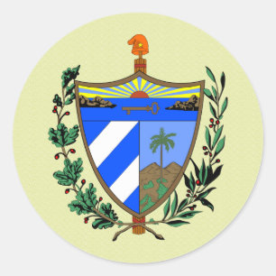 Sticker Rond Manteau du Cuba de détail de bras