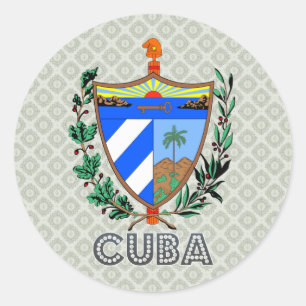 Sticker Rond Manteau du Cuba des bras