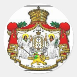 Sticker Rond Manteau impérial éthiopien