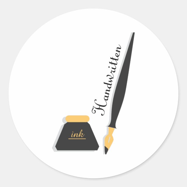 Sticker Rond manuscrit (Devant)