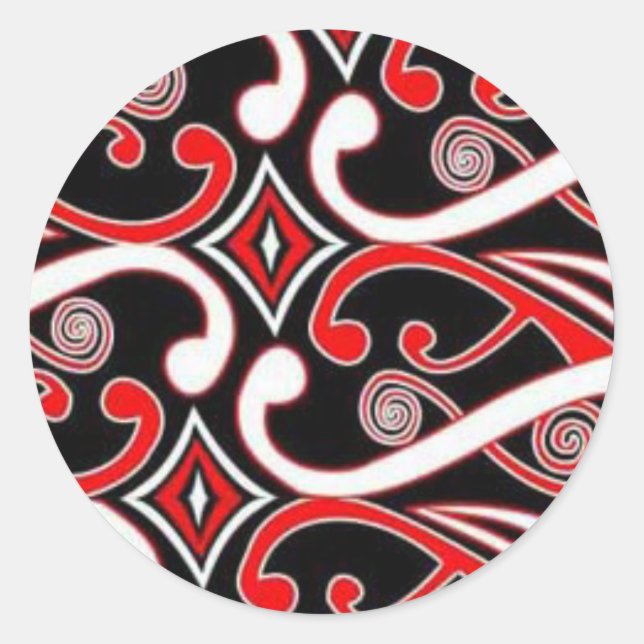 Sticker Rond maori (Devant)