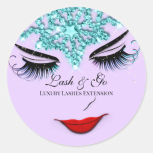 Sticker Rond Maquillage Artiste Lash Extension Lip Princess Lav