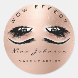 Sticker Rond Maquillage Artiste Wow Effet Étincelle Parties sci