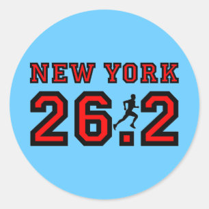 Sticker Rond Marathon de New York