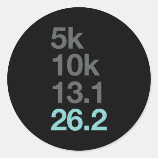 Sticker Rond Marathon Runners 5K 10K 131 262 Marathoner