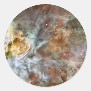 Sticker Rond Marbre pastel dans la marina Nebula