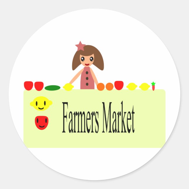 Sticker Rond Marché agricole 2.0 51Z (Devant)