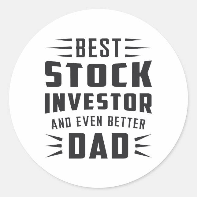 Sticker Rond Marché stock Stock Investisseur Bull Trader Trader (Devant)