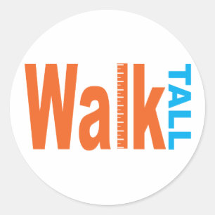 Sticker Rond Marcher Haut