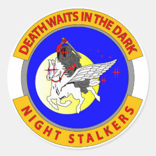 Sticker Rond Marcheurs nocturnes