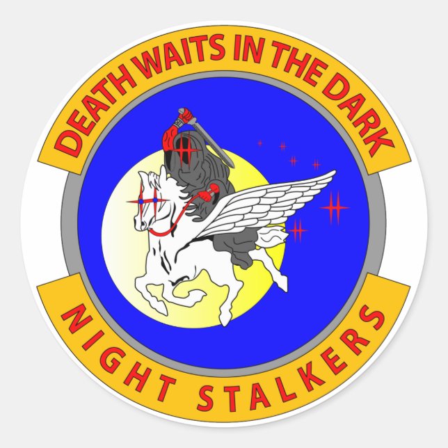 Sticker Rond Marcheurs nocturnes (Devant)