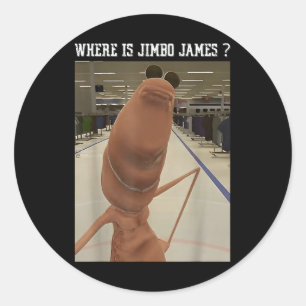 Sticker Rond Marcus Le Ver Où Est Jimbo James Meme