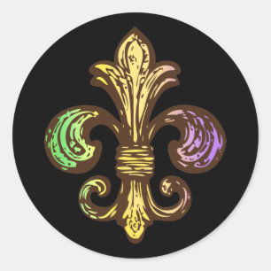Sticker Rond Mardi Fleur de Gras