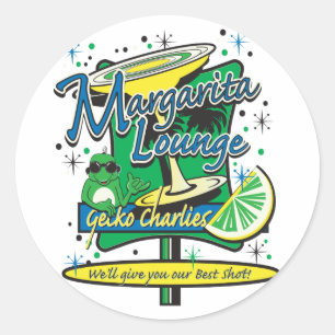 Sticker Rond Margarita-Cocktail-Lounge