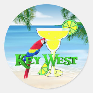 Sticker Rond Margarita de Key West
