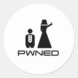 Sticker Rond Mariage