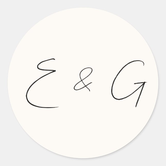 Sticker Rond mariage (Devant)