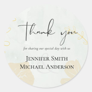 Sticker Rond Mariage Abstrait moderne scandinave japonais