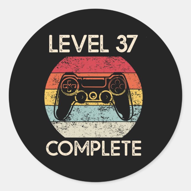 Sticker Rond Mariage Anniversaire Couples Mari Gamer Funny Ma (Devant)