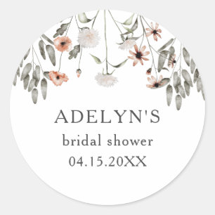 Sticker Rond Mariage champêtre de printemps