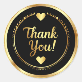 Sticker Rond ✨ Mariage Cœur Doré Merci 🌹