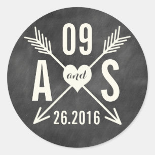 STICKER ROND MARIAGE DE CLAVIER MODERNE