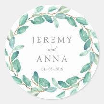 Mariage de couronne verte - feuille