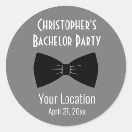 Sticker Rond Mariage de Cravate de la partie de baccalauréat Tu