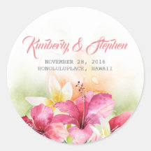 Mariage de fleurs de plage tropicales