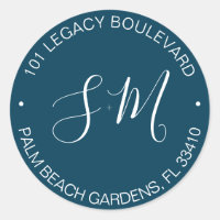 Mariage de monographie bleu marine Adresse de reto