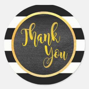Sticker Rond Mariage de Parties scintillant Merci or