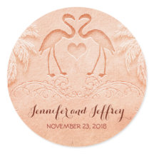 mariage de plage flamingo